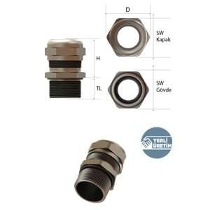 Çetinkaya CRM-36BR Pg 36 Nikel Pirinç Metal Rakor 5 Adet