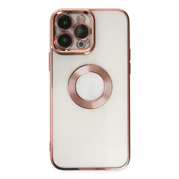 Apple iPhone 14 Pro Max Kılıf Slot Silikon - Rose Gold