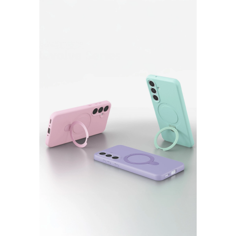 Samsung Galaxy S24 Fe Regal Magsafe Standlı Kapak - Siyah