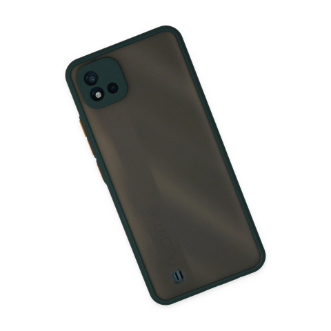 Realme C11 2021 Kılıf Montreal Silikon Kapak - Yeşil