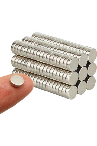 50 Adet 3 X 1,5 Mm, Çap: 3 Mm, Kalınlık: 1,5 Mm Yuvarlak Neodyum Mıknatıs
