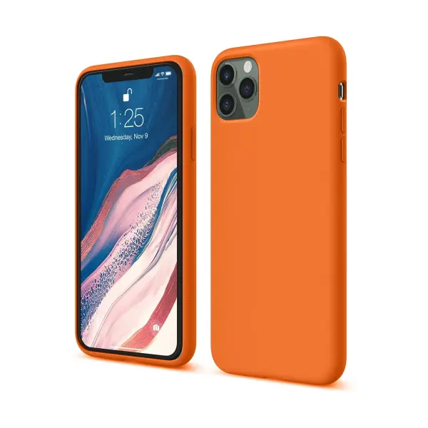 Apple iPhone 11 Pro Kılıf First Silikon - Turuncu