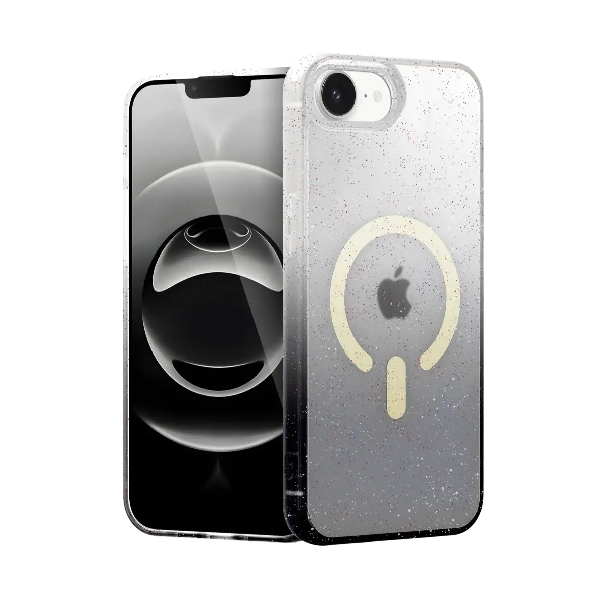 Apple iPhone 16E Pummel Shiny Magsafe Kapak - Siyah