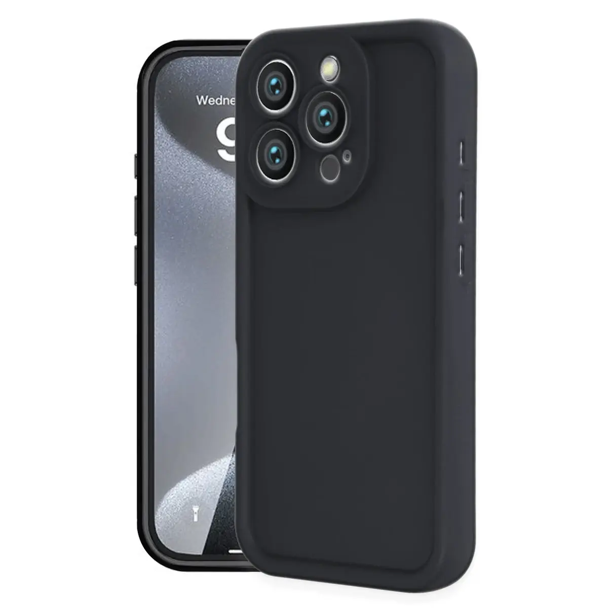 Apple iPhone 16 Pro Kılıf Viera Silikon - Siyah