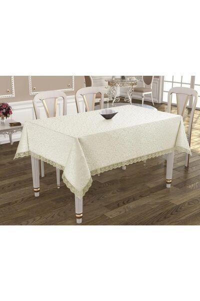 Denizli Çeyiz Dantelli Masası Örtüsü 160x220