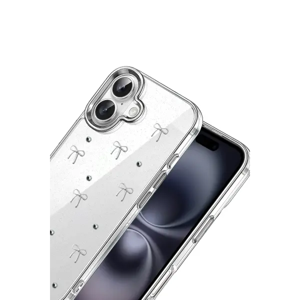 Apple iPhone 16 Fiyonk Desenli Kapak - Desen 5