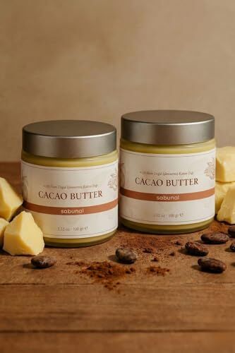 Kakao Yağı Soğuk Sıkım Ham İşlenmemiş 1. Sınıf Kalite %100 Raw Virgin Cacao Butter 100 g 2 Adet