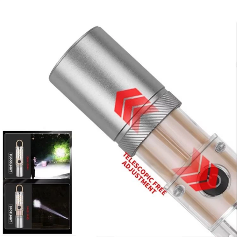 Ps-8915 10w Zoomlu Led Powerbank Özellikli Şarjlı Kamp El Feneri
