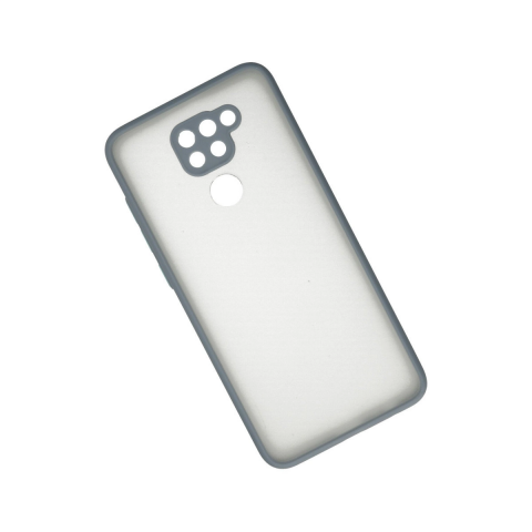 Xiaomi Redmi Note 9 Kılıf Montreal Silikon Kapak - Gri