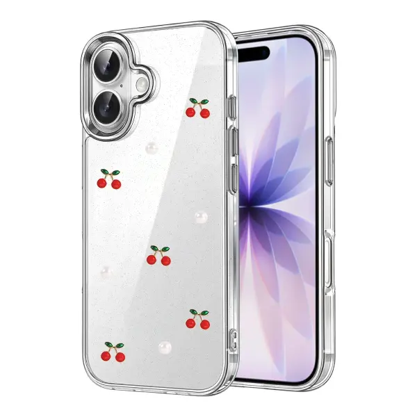 Apple iPhone 16 Plus Fiyonk Desenli Kapak - Desen 9