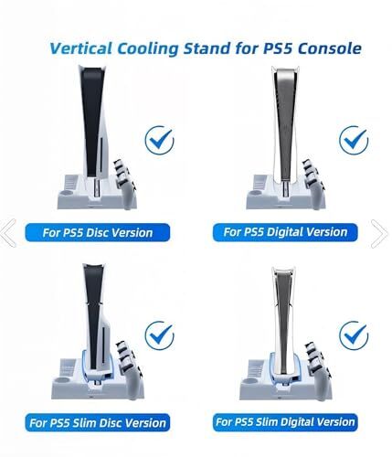 Playstation 5 Uyumlu Fonksiyonel Stand Ps5 Slim Fanlı Stand Ps5 Şarj Standı Oyun Standı