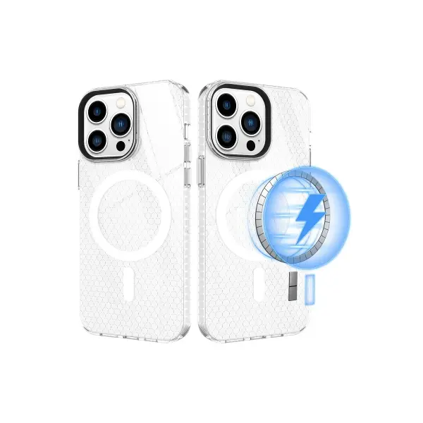 Apple iPhone 14 Pro Kılıf Beta Magneticsafe Silikon - Şeffaf