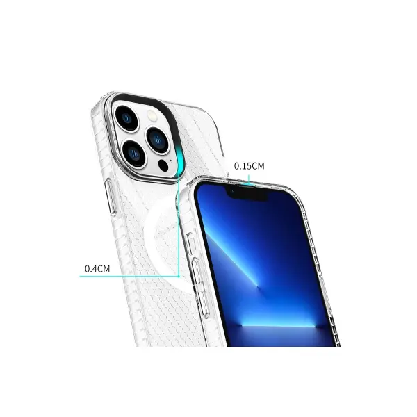 Apple iPhone 14 Pro Kılıf Beta Magneticsafe Silikon - Şeffaf
