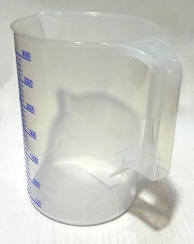 3 L Kapasiteli Kalın Plastikten Üretim Kulplu Ölçü Kabı