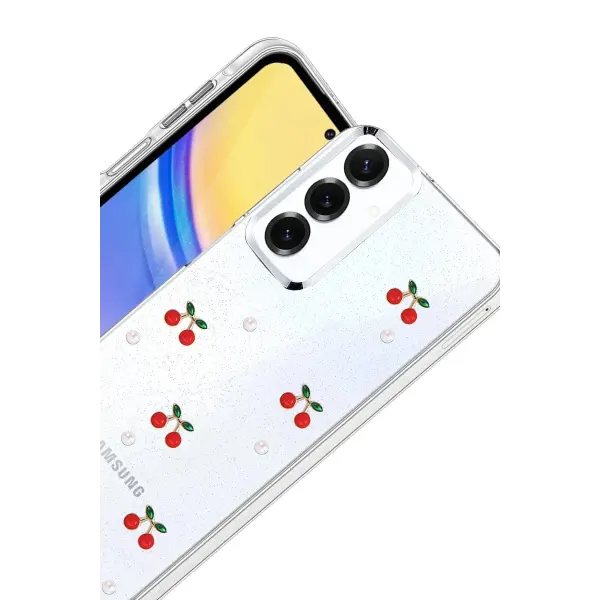 Samsung Galaxy S24 FE Fiyonk Desenli Kapak - Desen 9