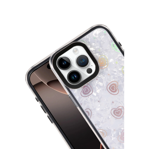 Apple İphone 16 Pro Lumi Desenli Kapak - Siyah
