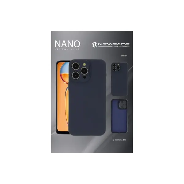 Apple iPhone 16 Pro Max Kılıf Nano içi Kadife Silikon - Mavi