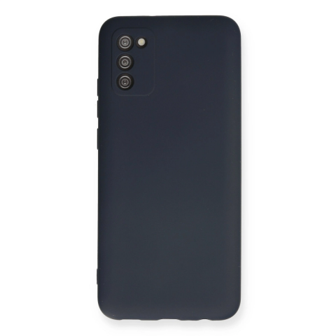 Samsung Galaxy A03s Kılıf Nano İçi Kadife Silikon - Lacivert