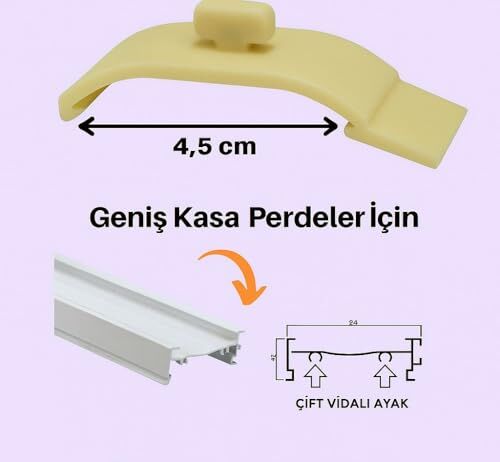 Zebra Perde Montaj Aparatı Takmatik, 10 Adet