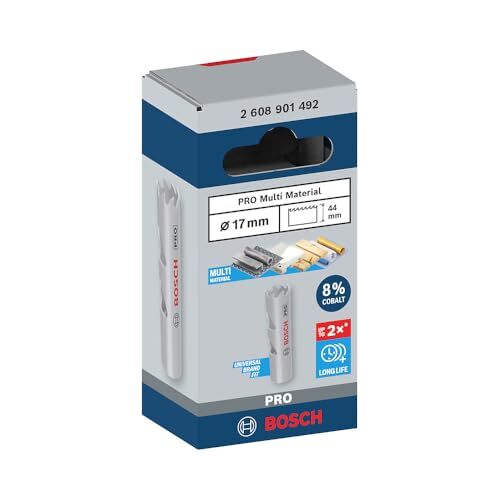 1 x Pro Multi Malzeme Delik Testeresi, yumuşak ahşap ve alçıpan duvar için, Ø 17 mm