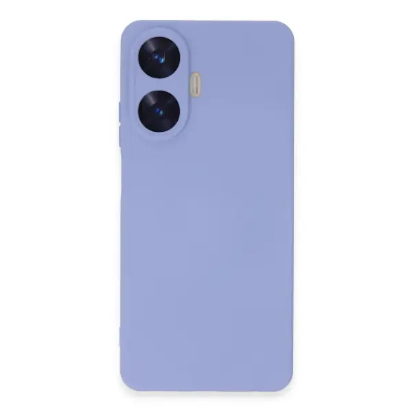 Realme C55 Kılıf Nano içi Kadife Silikon - Lila
