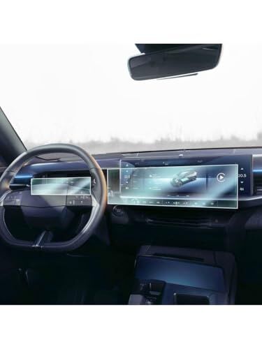 Opel Grandland 2025 Model Uyumlu Multimedya ve Dijital Gösterge 9H Nano Ekran Koruyucu, 2'li Set