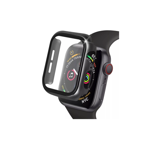 Apple Watch 42mm Camlı Kasa Ekran Koruyucu - Siyah