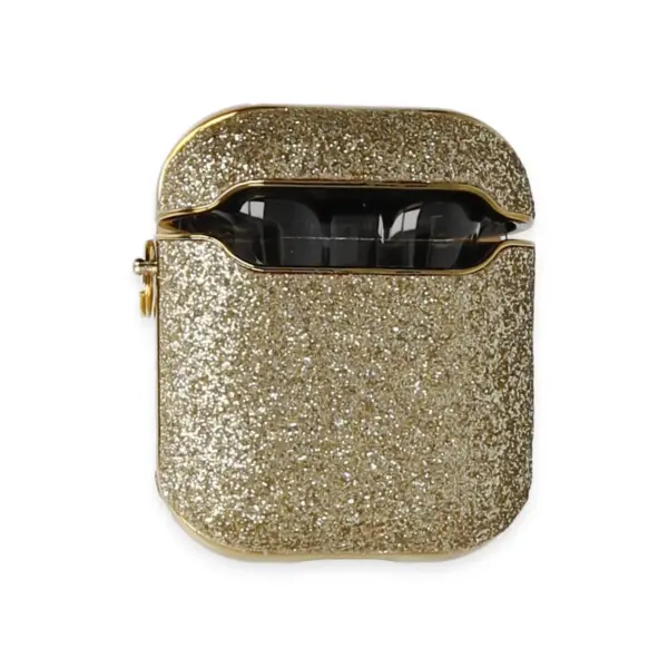 Apple Airpods 2 (2.nesil) Spell Simli Kılıf - Gold