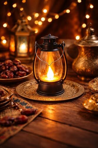 Pilli LED Işık, Askılı Fener Süsü, Sarı Peri Işıkları, Ramazan Süsü LED Şerit, Kurşuni Siyah