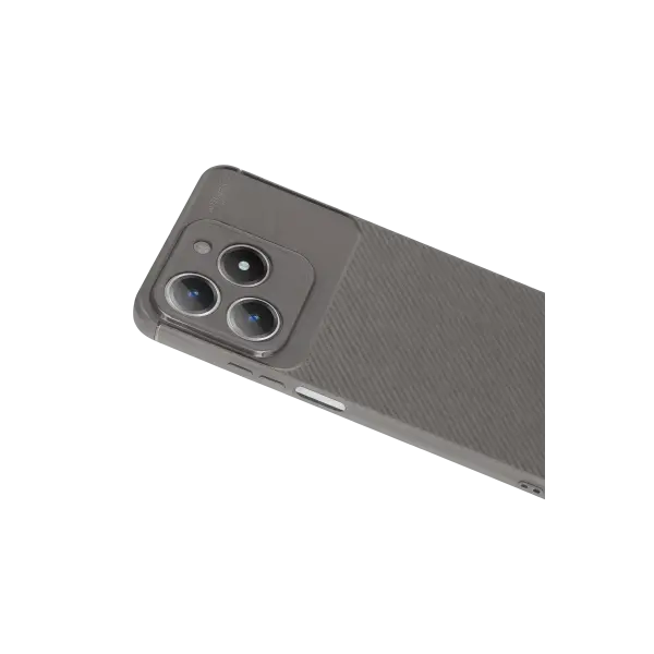 Realme C61 Kılıf Auto Focus Karbon Kapak - Gri