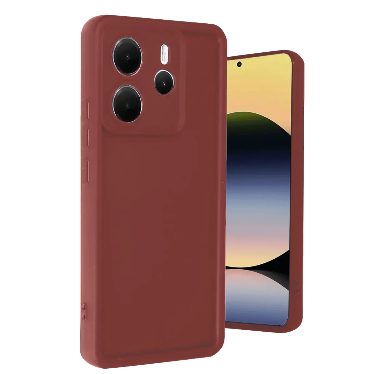 Xiaomi Redmi Note 14 4G Kılıf Viera Silikon - Bordo