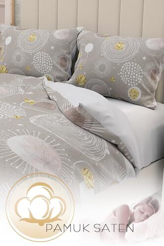 %100 Pamuk Saten Çift Kişilik Nevresim Takımı 3D Relax Beyaz, MONOHOME30155