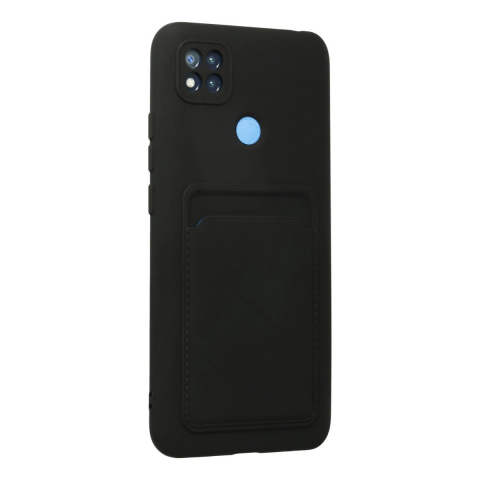 Xiaomi Redmi 9c Kılıf Kelvin Kartvizitli Silikon - Siyah