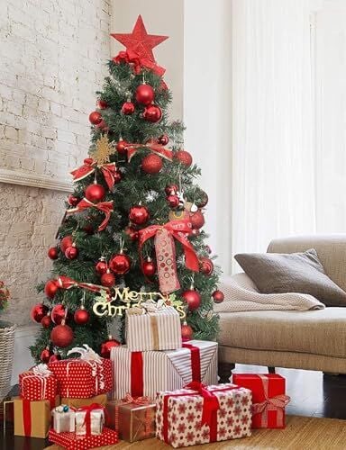 5 cm 6 Adet Mini Yılbaşı Ağacı Süsü Noel Baba