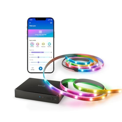 HDMI Sync Box TV Aydınlatmalı, HDMI 2.0,60Hz'de 4K Destekli, Rgbıc LED Şerit, 75 inç - 85 inç (75 inç) için, Uygulama ve Sesli Kontrol