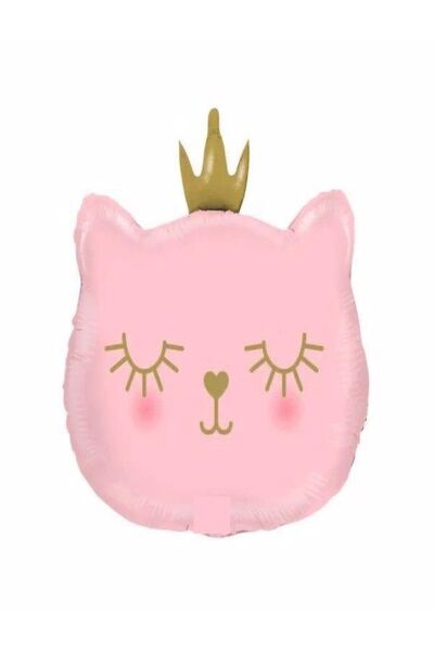 Pembe Kedi Folyo Balon