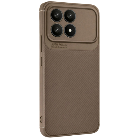 Xiaomi Poco F8 Pro Auto Focus Karbon Kapak - Kahverengi