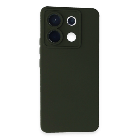 Xiaomi Redmi Note 13 Pro 5g Kılıf Nano İçi Kadife Silikon - Koyu Yeşil