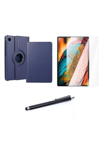 Lenovo Tab M10 Tb-328fu 3. Jenerasyon uyumlu standlı, katlanır PU deri kılıf, ekran koruyucu ve kalem, 3'lü set