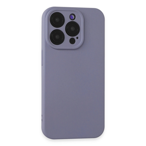 Apple İphone 15 Pro Max Kılıf Nano İçi Kadife Silikon - Lila