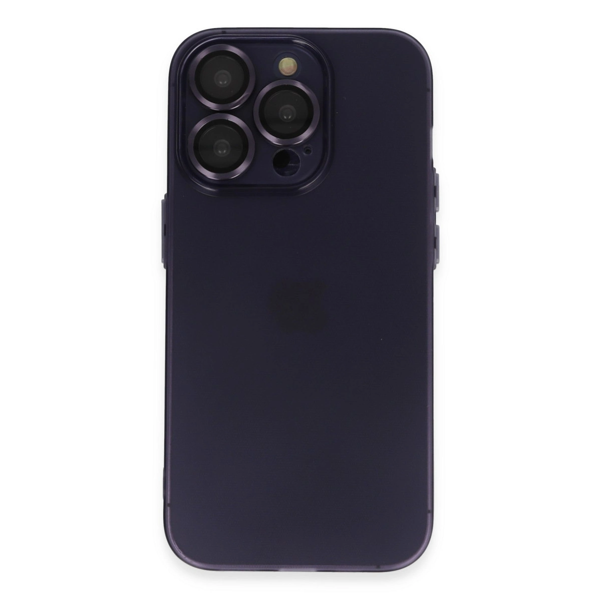 Apple İphone 14 Pro Max Kılıf Luko Lens Silikon - Siyah