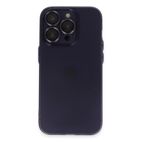 Apple İphone 14 Pro Max Kılıf Luko Lens Silikon - Siyah