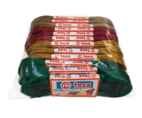 Temsan 12' Li Pvc Kaplama 10 Metre Çelik Çamaşır İpi
