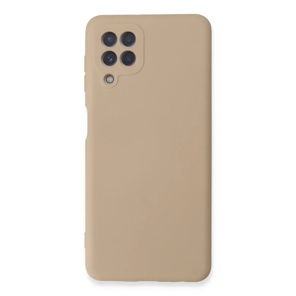 Samsung Galaxy A22 Kılıf Nano içi Kadife Silikon - Pudra