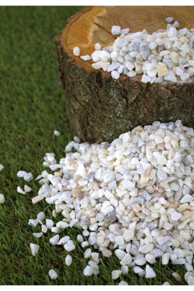 Dolomit Taş 5 Kg, 0,5-1 Cm, Karışık Renkli Çakıl Taşı, Saksı, Dere, Akvaryum ve Teraryum Taşı