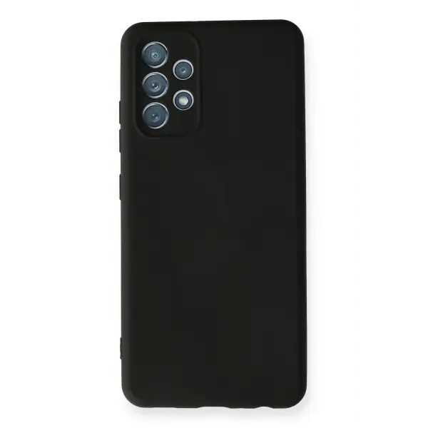 Samsung Galaxy A32 Kılıf Nano içi Kadife Silikon - Siyah