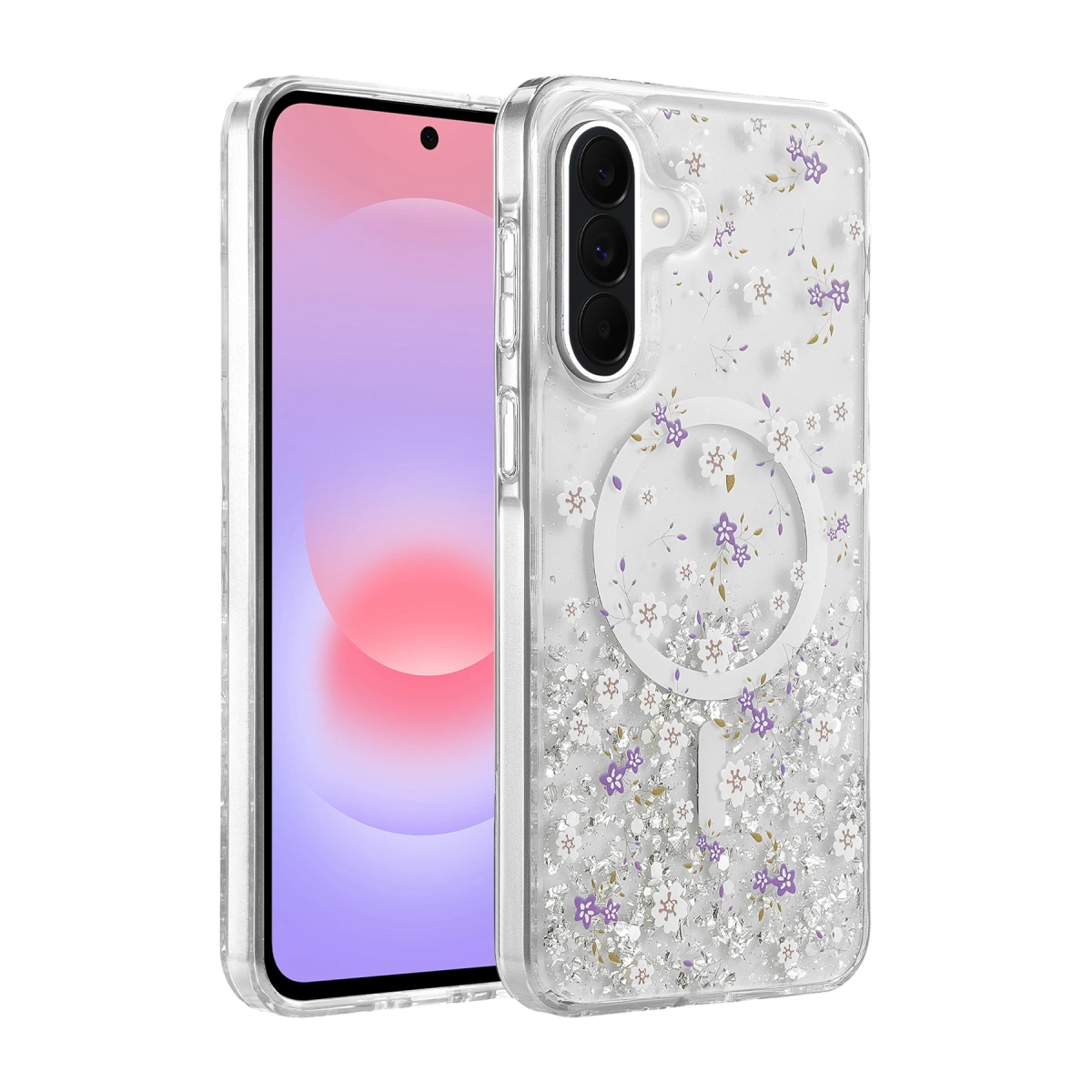 Onegif Samsung Galaxy A56 Misk Simli Magsafe Kapak - Desen 2