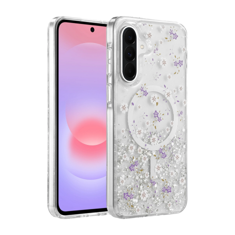Onegif Samsung Galaxy A56 Misk Simli Magsafe Kapak - Desen 2