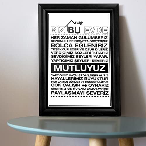 Ailenize Özel Dekoratif Baskılı Çerçeve 24x33x1 cm