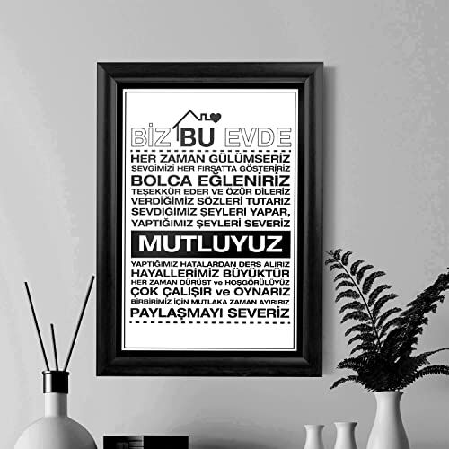 Ailenize Özel Dekoratif Baskılı Çerçeve 24x33x1 cm
